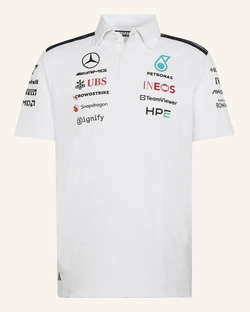 adidas Mercedes - Amg Petronas Formula 1 Team Engineers Poloshirt weiss Weiss