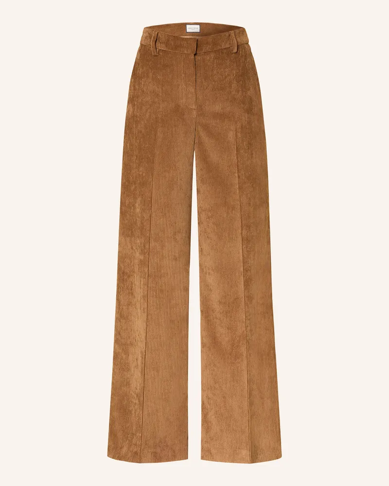 SEDUCTIVE  Marlenehose Shiloh Aus Cord braun Cognac