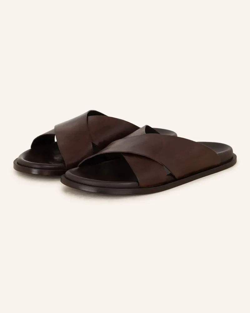 Cordwainer Pantoletten braun Dunkelbraun