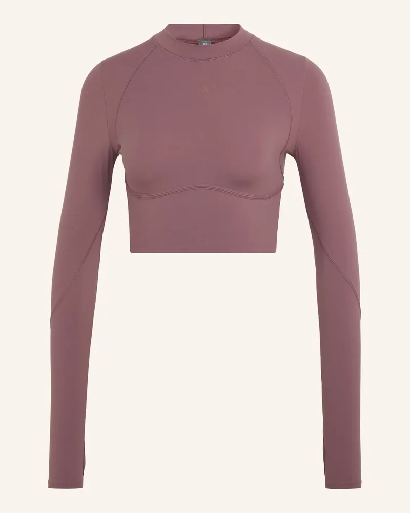 adidas Adidas By Stella Mccartney Langärmeliges Crop-Top rot Rot