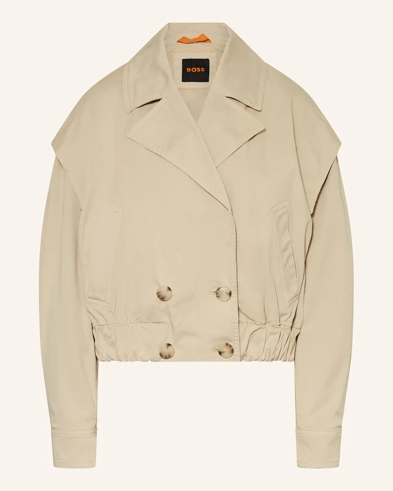 HUGO BOSS Cropped-Trenchcoat COTRENI Beige