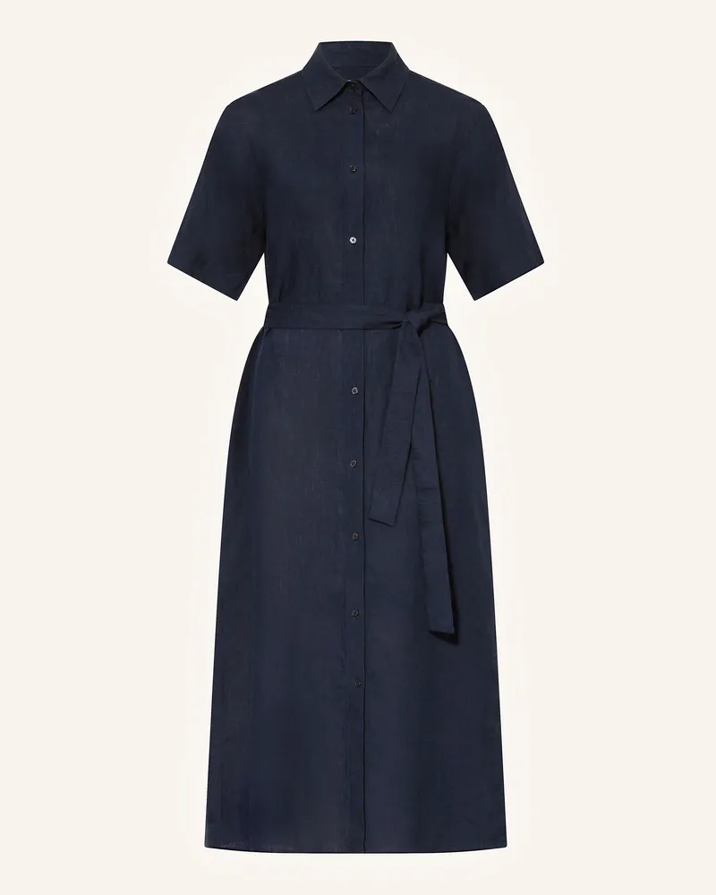 Gant Hemdblusenkleid Aus Leinen blau Dunkelblau