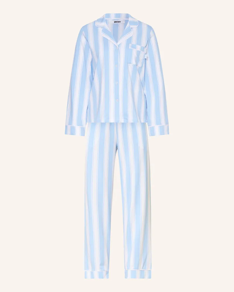 DKNY Schlafanzug BRIGHTEN YOUR DAY Hellblau