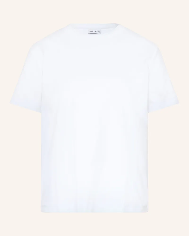 Mrs & HUGS T-Shirt weiss Weiss