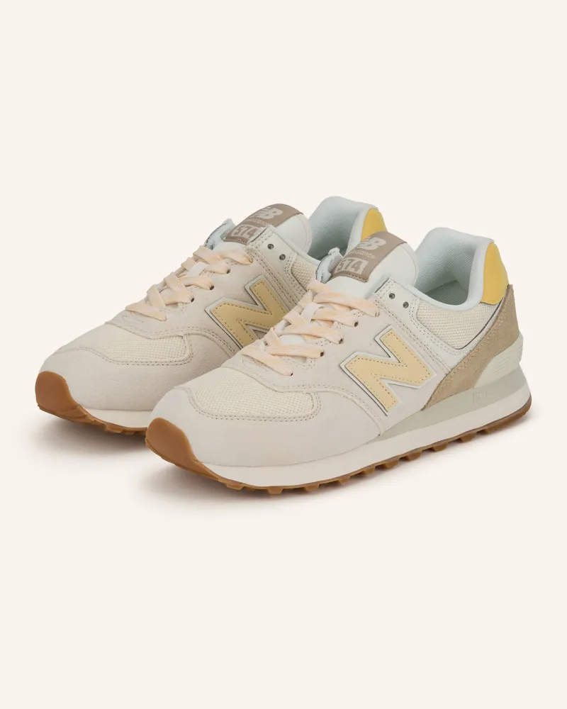 New Balance Sneaker 574 weiss Ecru