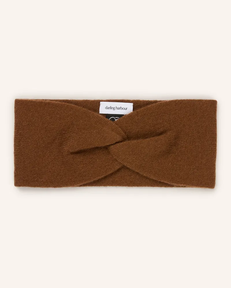 Darling Harbour Stirnband Aus Cashmere braun Toffee