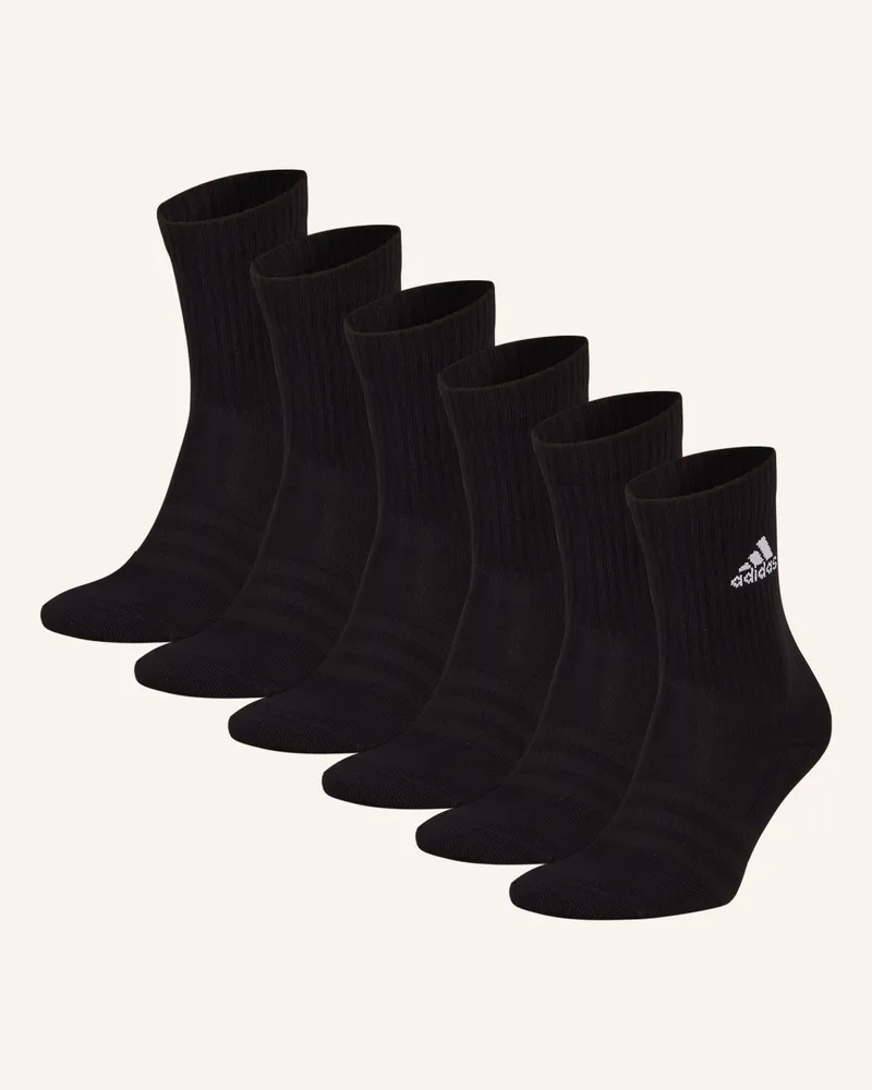 adidas 6er-Pack Socken CUSHIONED SPORTSWEAR CREW Black
