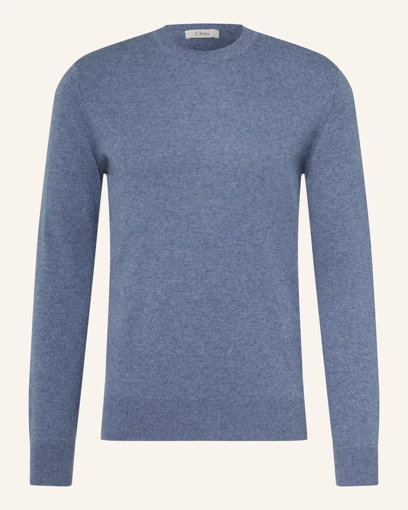 Chas Cashmere-Pullover blau Blau