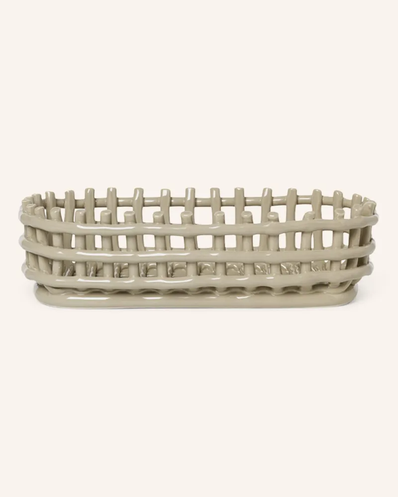 ferm LIVING Korb CERAMIC Creme