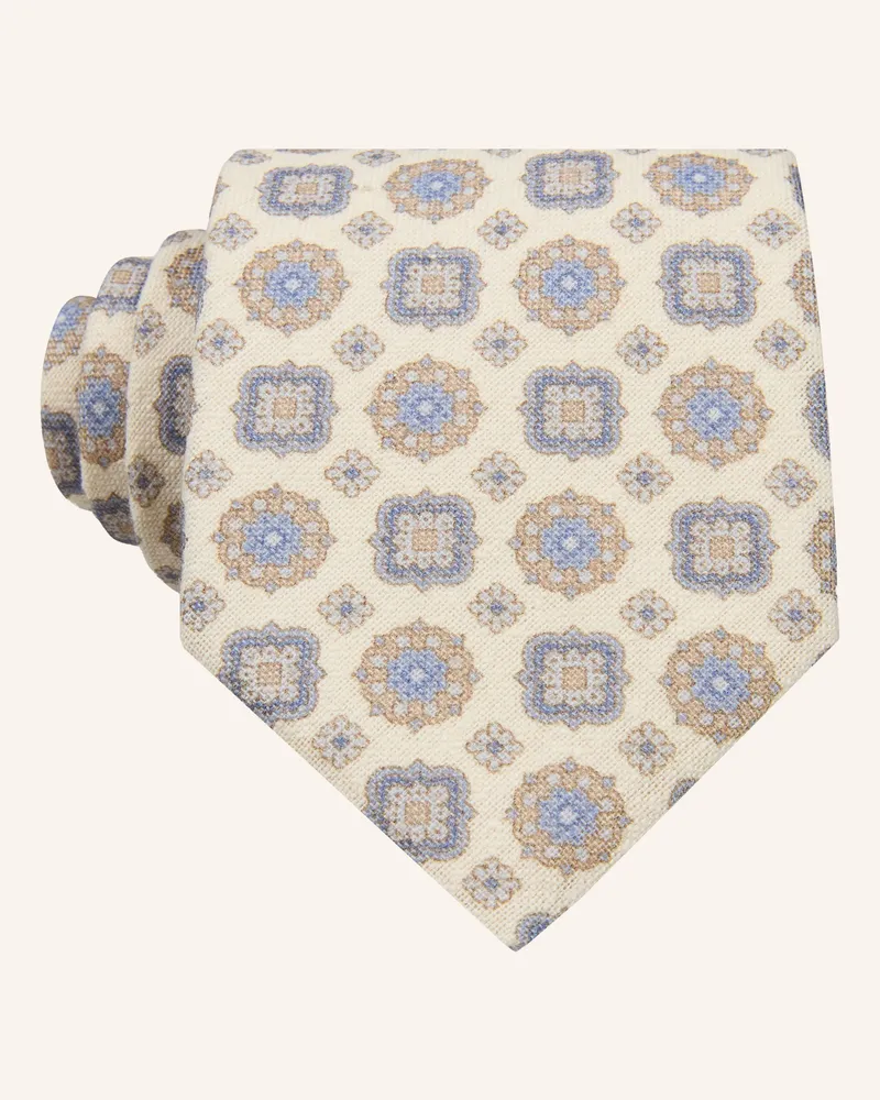 Profuomo Krawatte blau Hellbraun