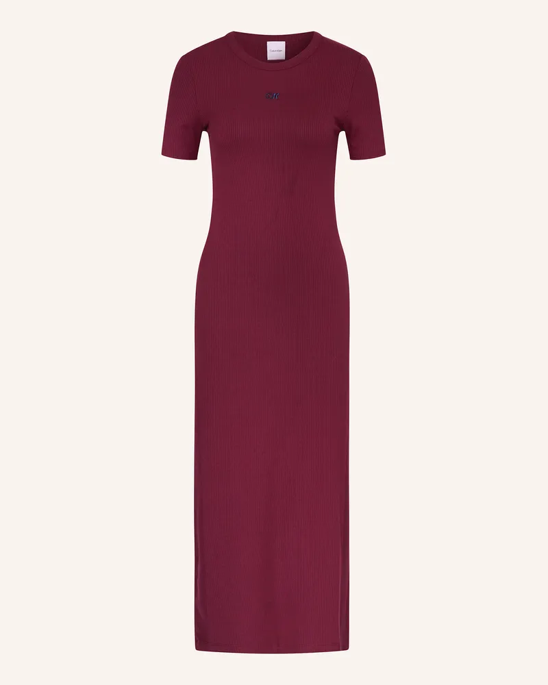 Calvin Klein Jerseykleid Dunkelrot