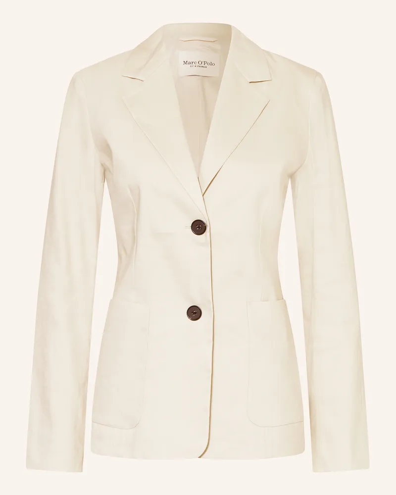 Marc O'Polo Blazer mit Leinen Ecru
