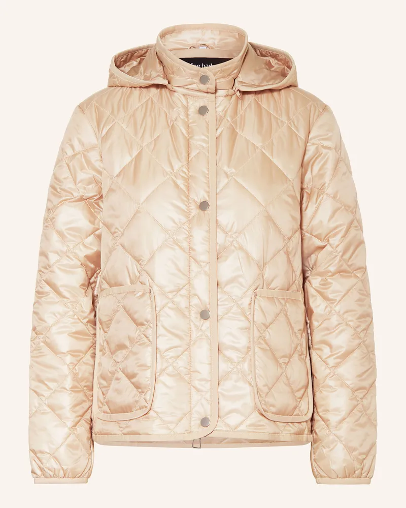 Darling Harbour Steppjacke mit abnehmbarer Kapuze Beige