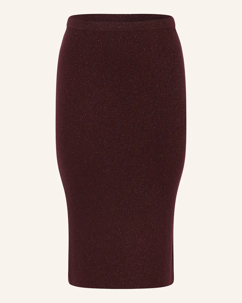 Marina Rinaldi Strickrock COREA mit Glitzergarn Dunkelrot