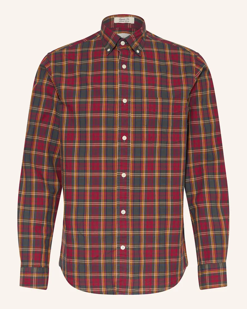 Gant Hemd Regular Fit Dunkelrot