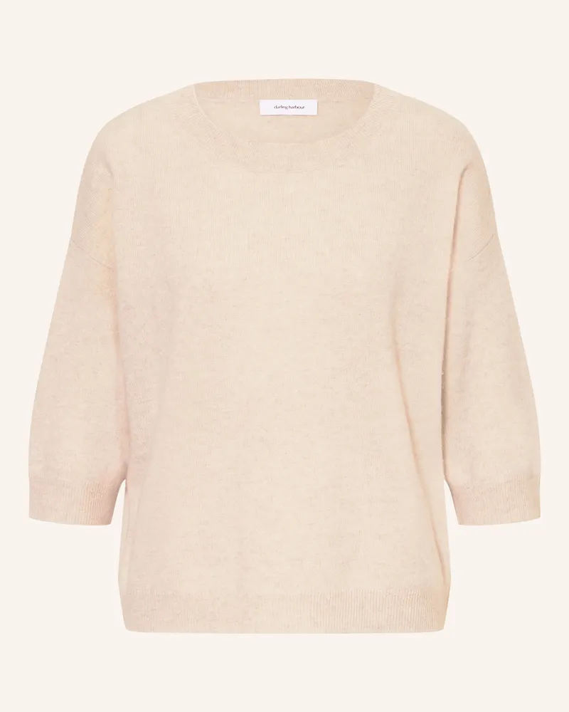 Darling Harbour Cashmere-Pullover mit 3/4-Arm Hafer