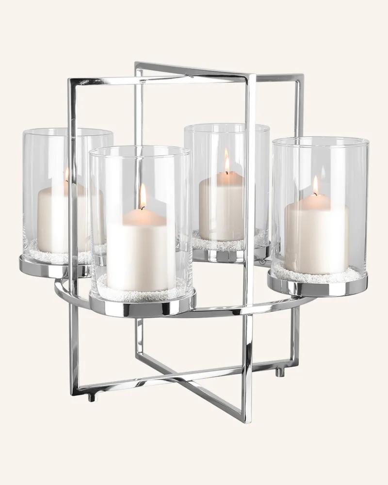 Fink Kranz, Leuchter, 4-Flammig Norman silber Silber