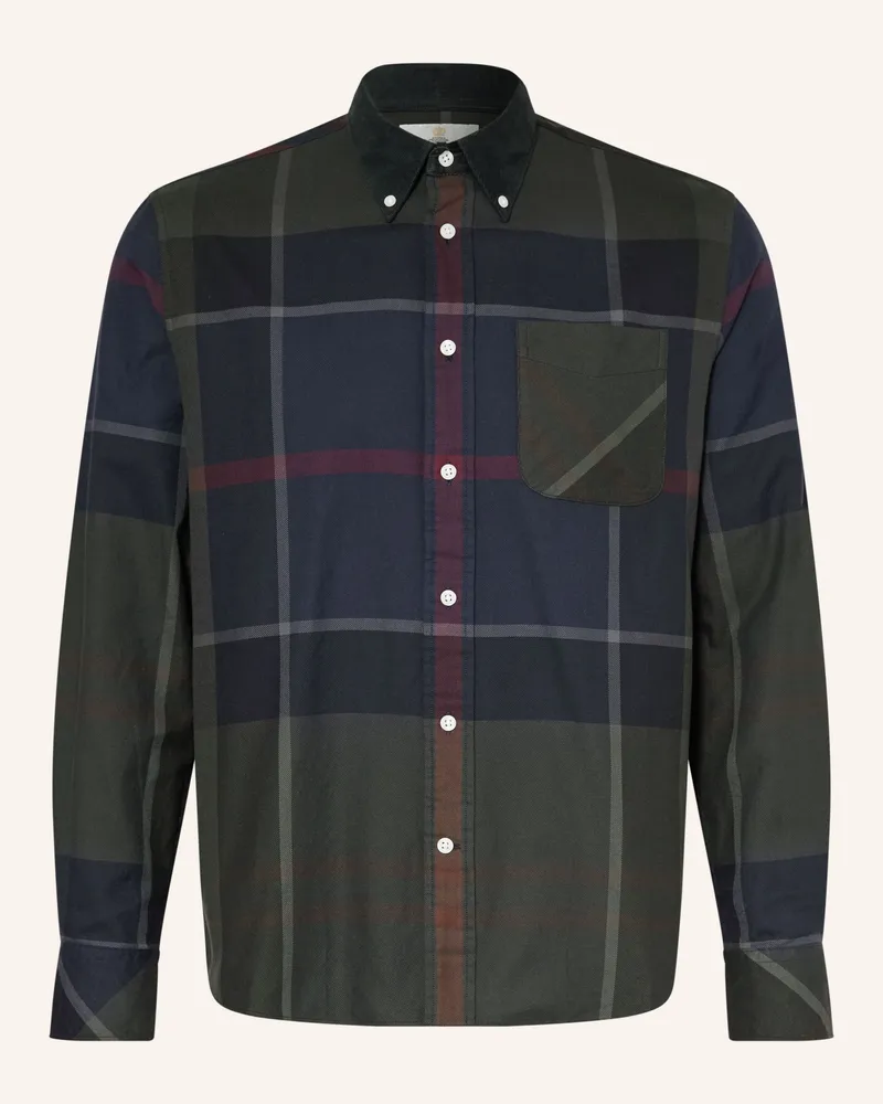 Barbour Hemd Dunoon Authentic Fit gruen Dunkelgrün