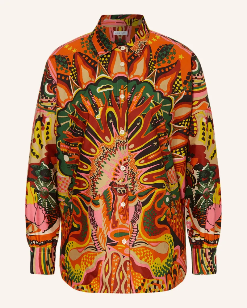 Mrs & HUGS Hemdbluse Dunkelorange