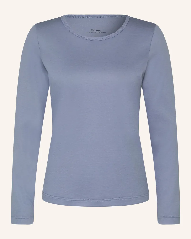 Calida Schlafshirt Sleep Over M&M grau Blaugrau