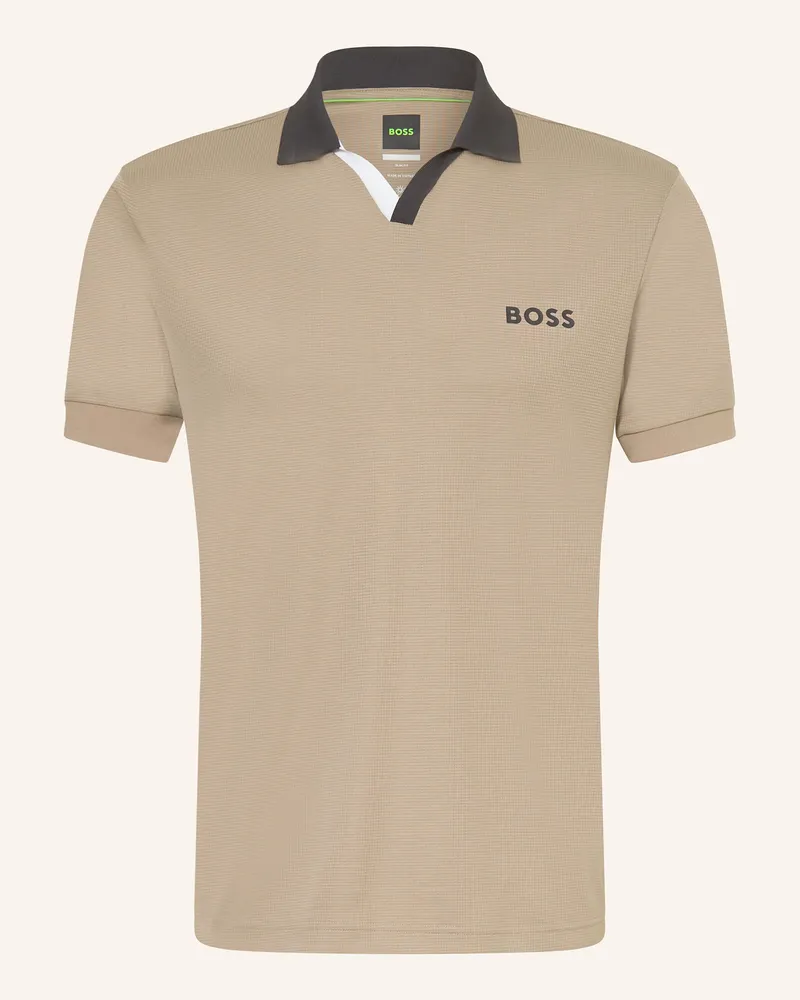 HUGO BOSS Funktions-Poloshirt PALLE TOC Hellgrün
