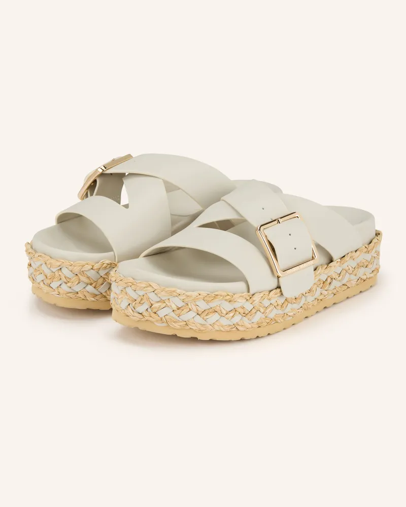 Paloma Barceló Plateau-Sandalen Vienna weiss Hellgrau