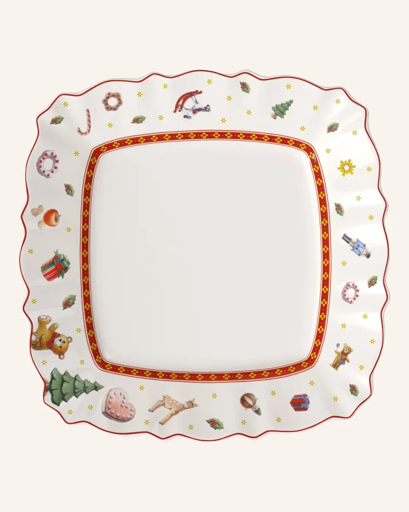 Villeroy & Boch Frühstücksteller eckig TOY'S DELIGHT Rot