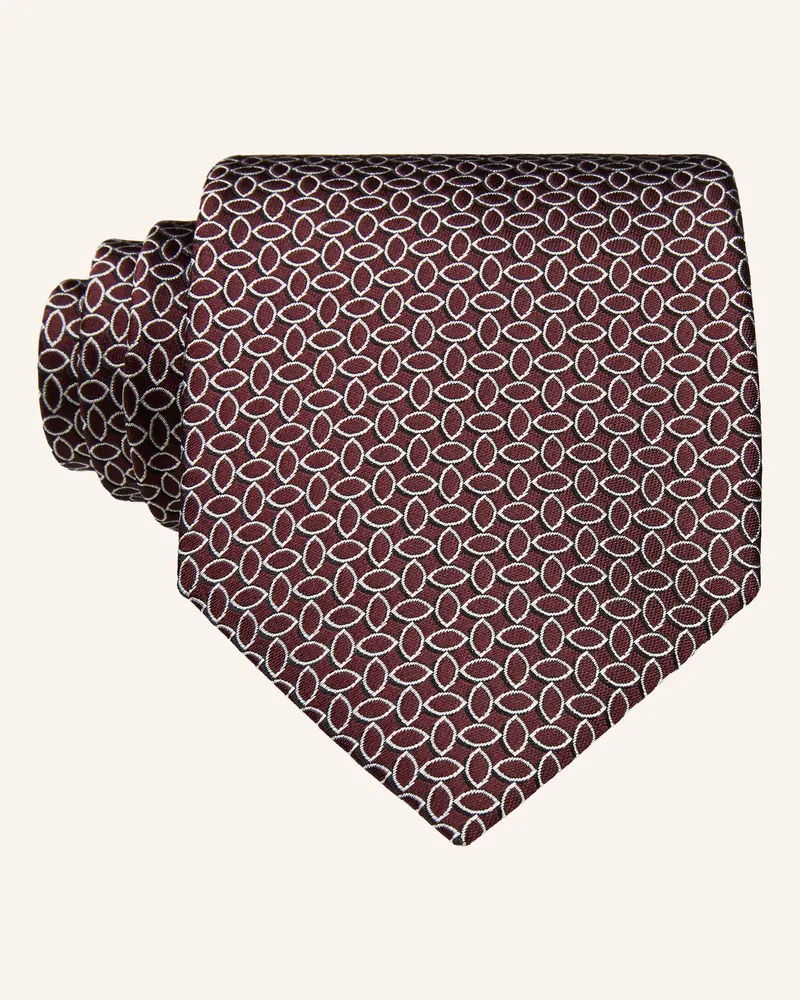 Ermenegildo Zegna Krawatte rot Dunkelrot