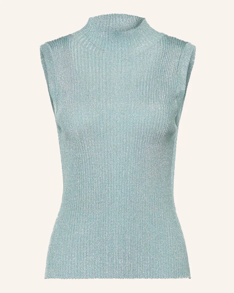 Mos Mosh Stricktop Mmimanja Mit Glitzergarn blau Hellblau