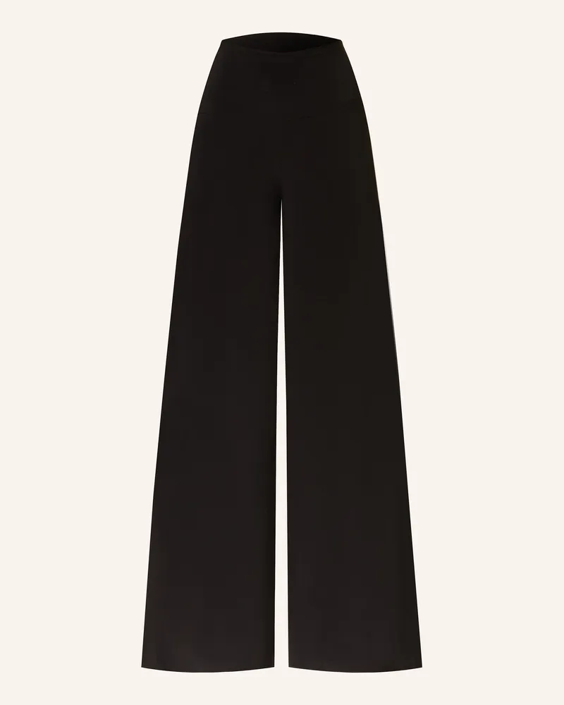 Norma Kamali Marlenehose Aus Jersey schwarz Schwarz