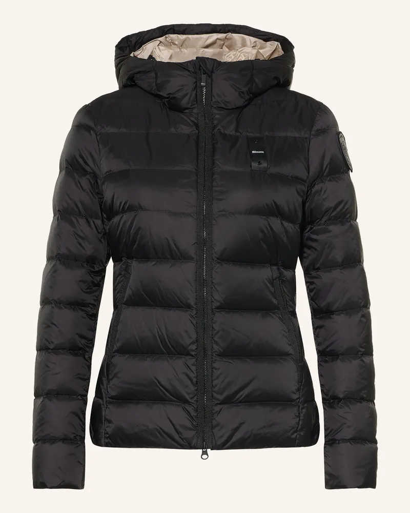 Blauer Lightweight-Daunenjacke Charme schwarz Schwarz