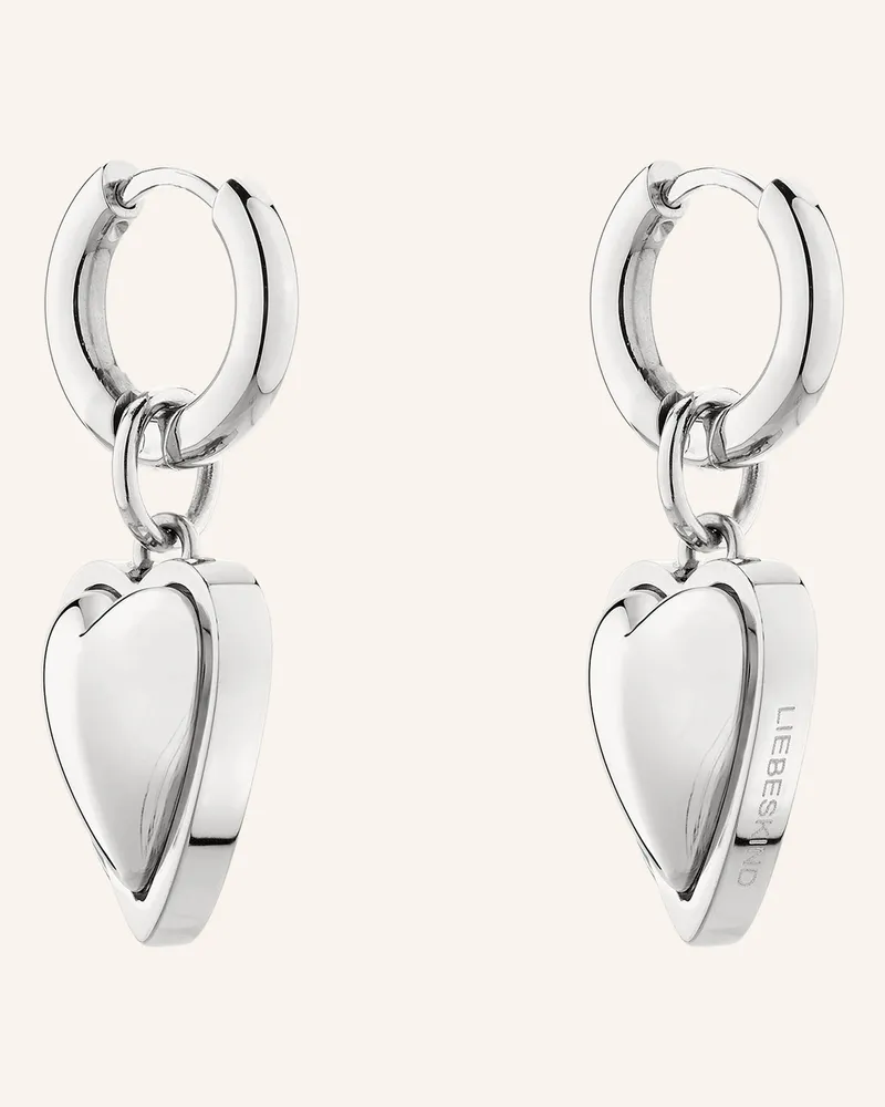 Liebeskind Creolen  Aus  Edelstahl silber Silber