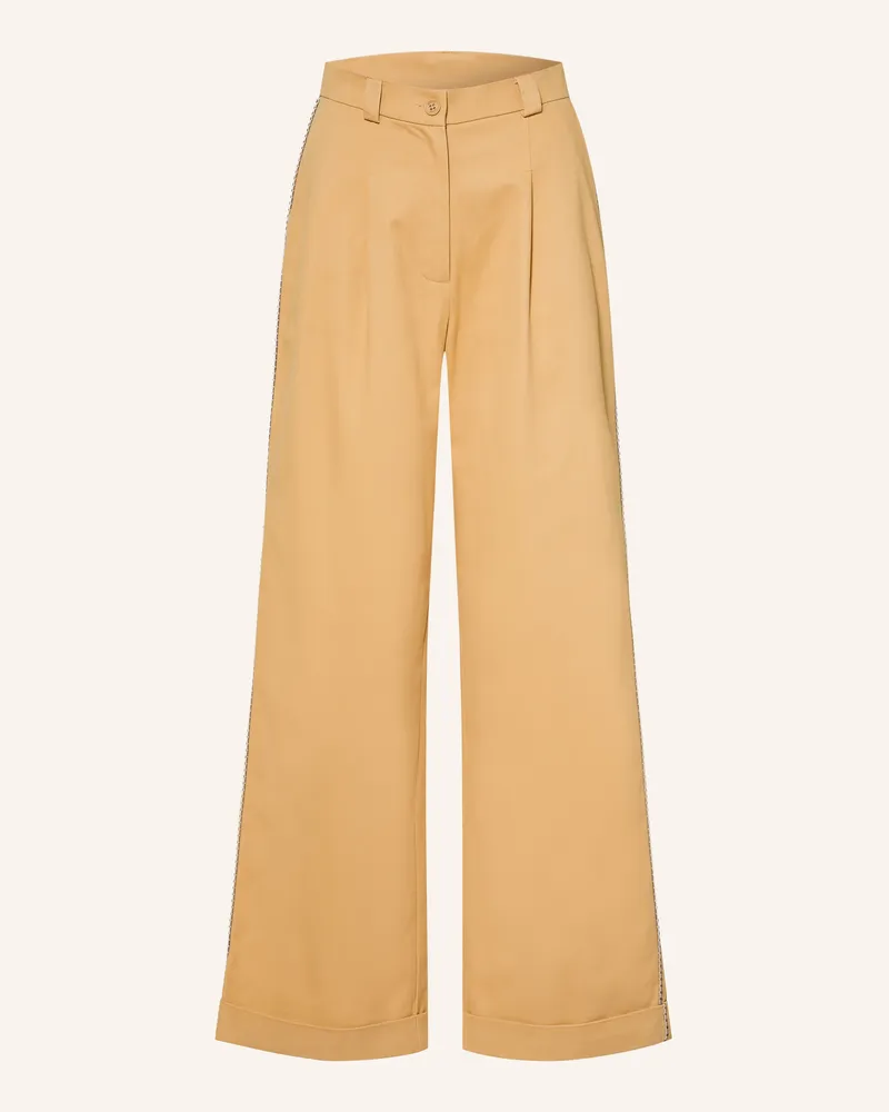 Claudie Pierlot Marlenehose Mit Galonstreifen beige Beige
