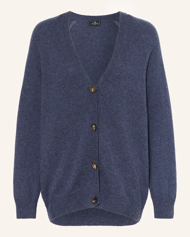Etro Strickjacke aus Cashmere Dunkelblau