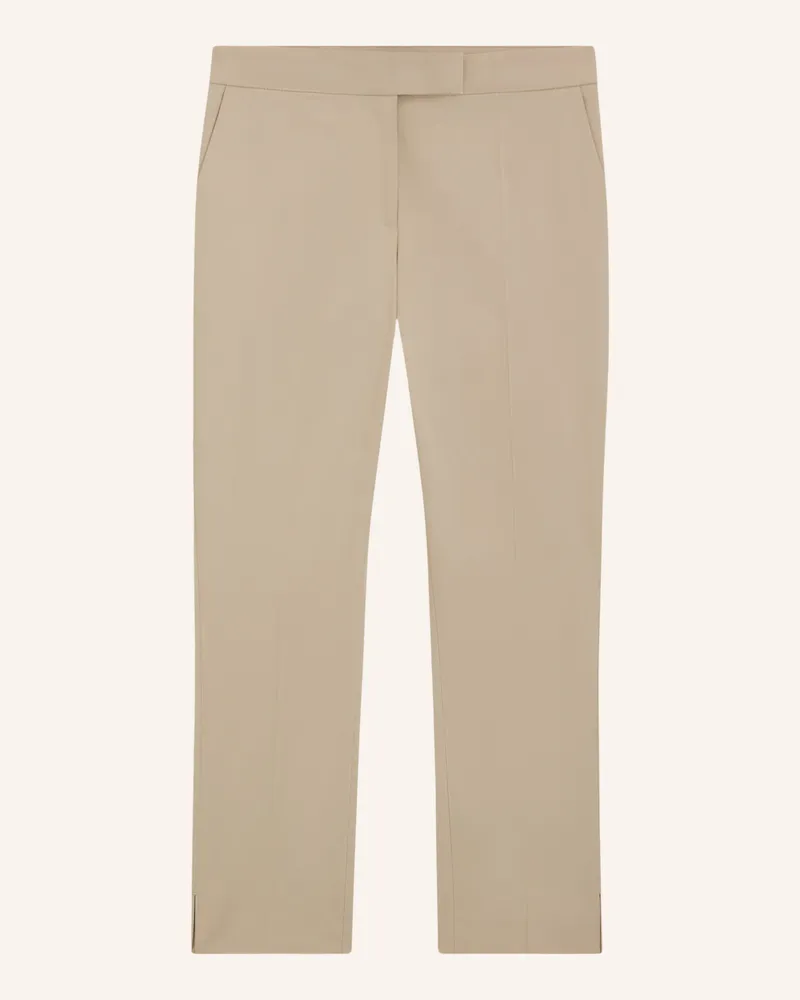 HUGO BOSS Business Hose TAPRIA-CROP1 Slim Fit Beige