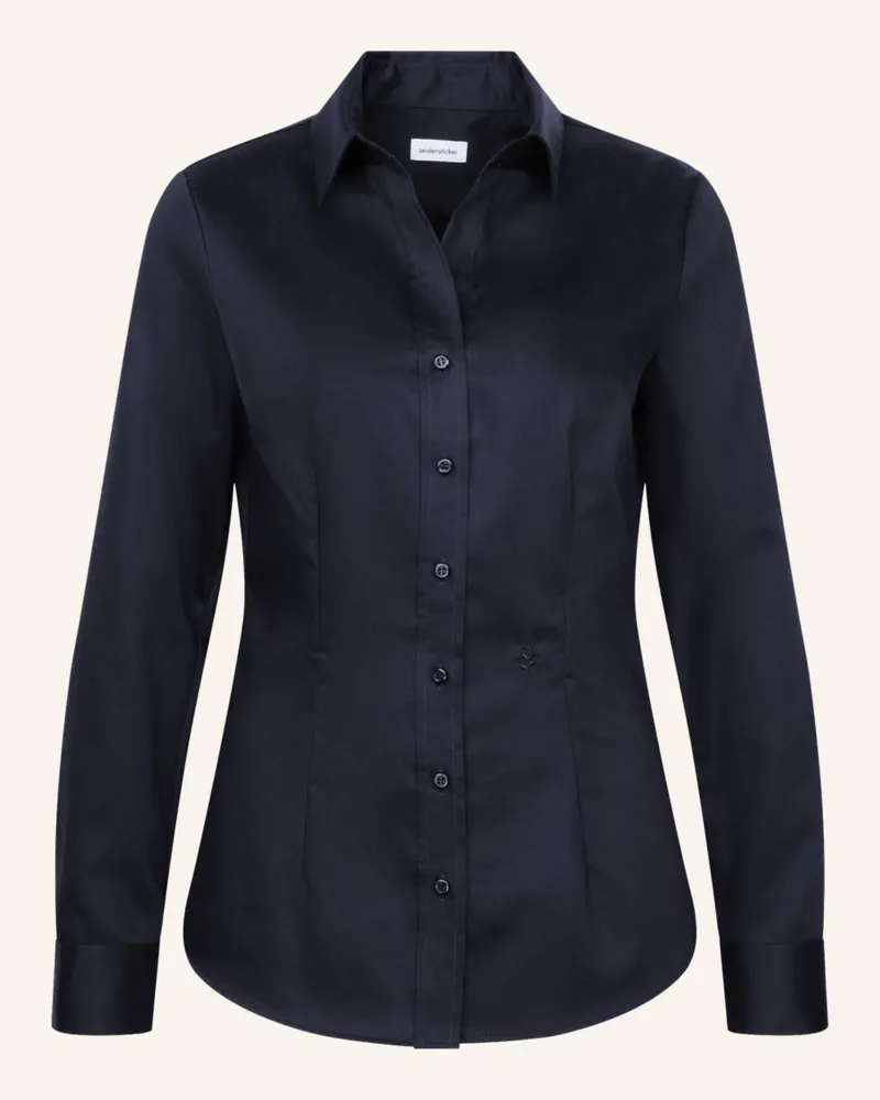 Seidensticker Hemdbluse schwarz Schwarz
