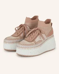 Chloé Hightop-Sneaker NAMA - 6L6 Tan Rose Rosa