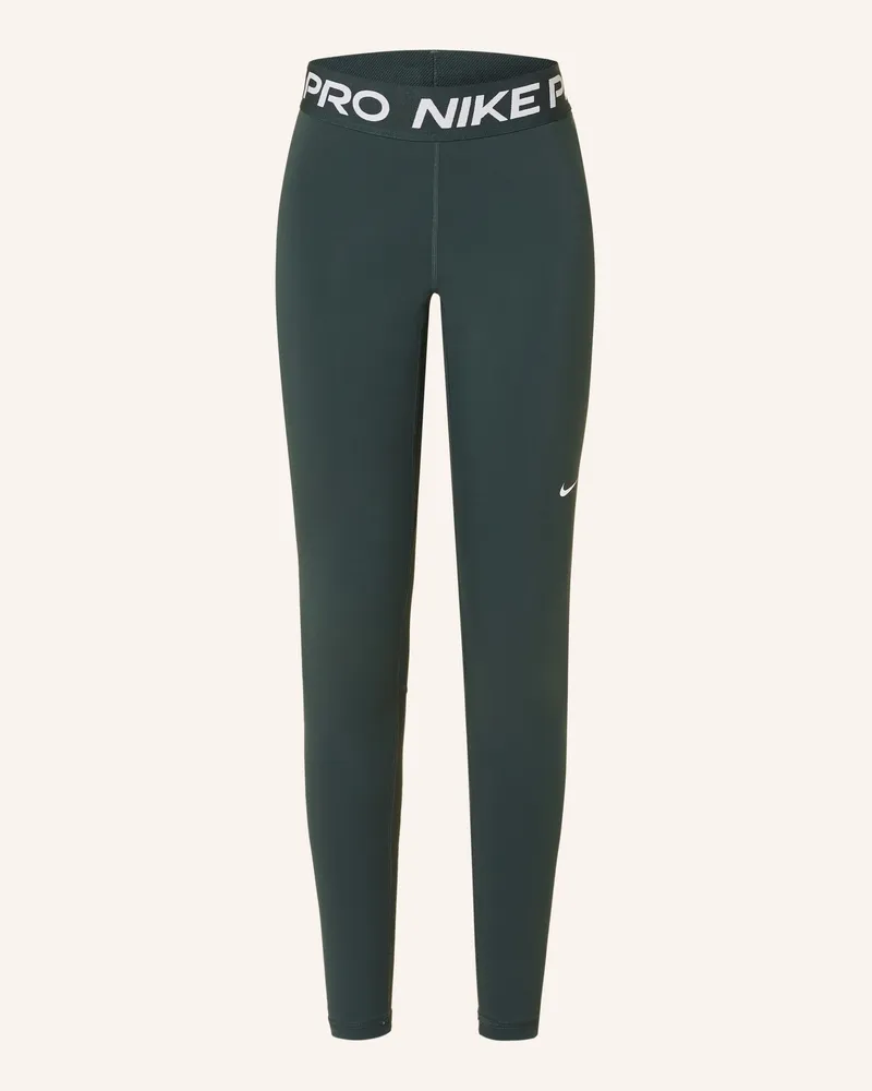 Nike Tights Nike Pro Mit Mesh grau Petrol