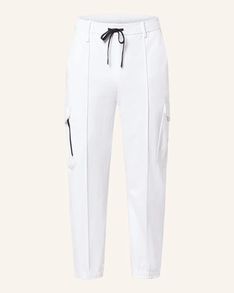 HUGO BOSS Cargohose CHESTER Relaxed Fit Weiss