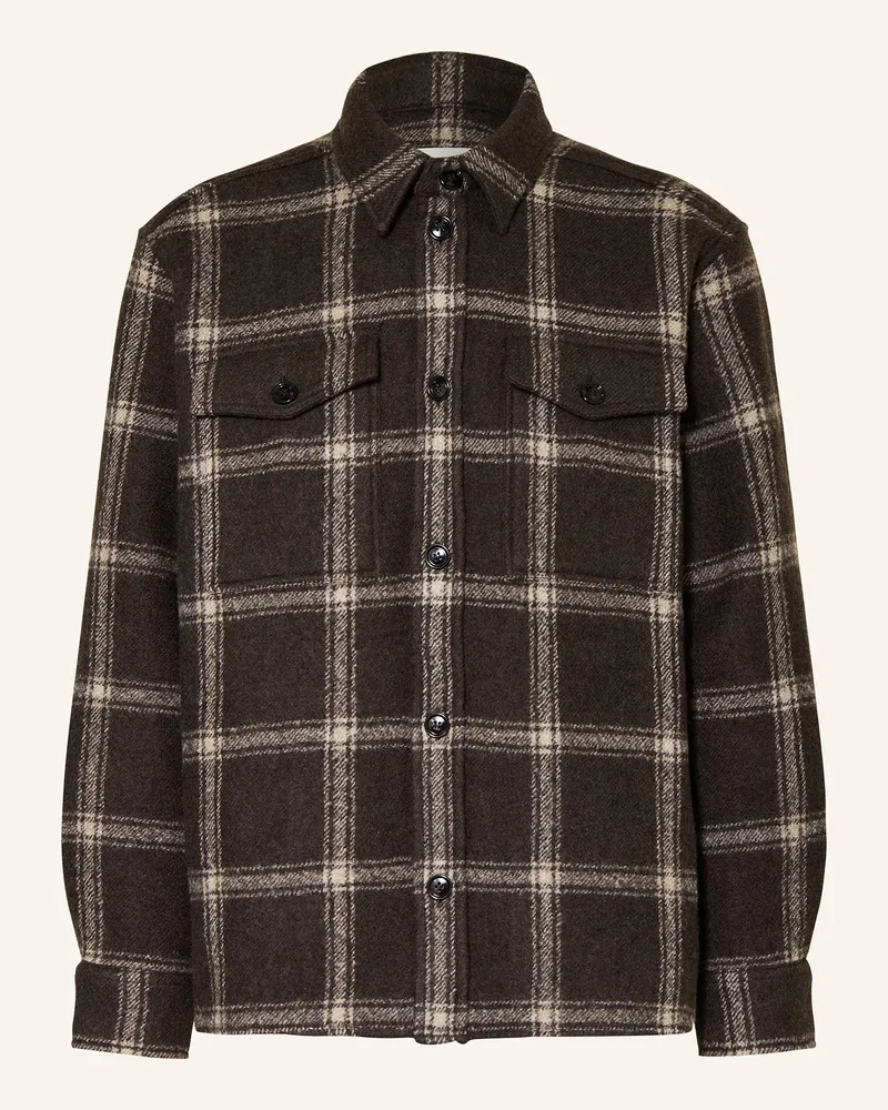 AMI Paris Overjacket Dunkelbraun