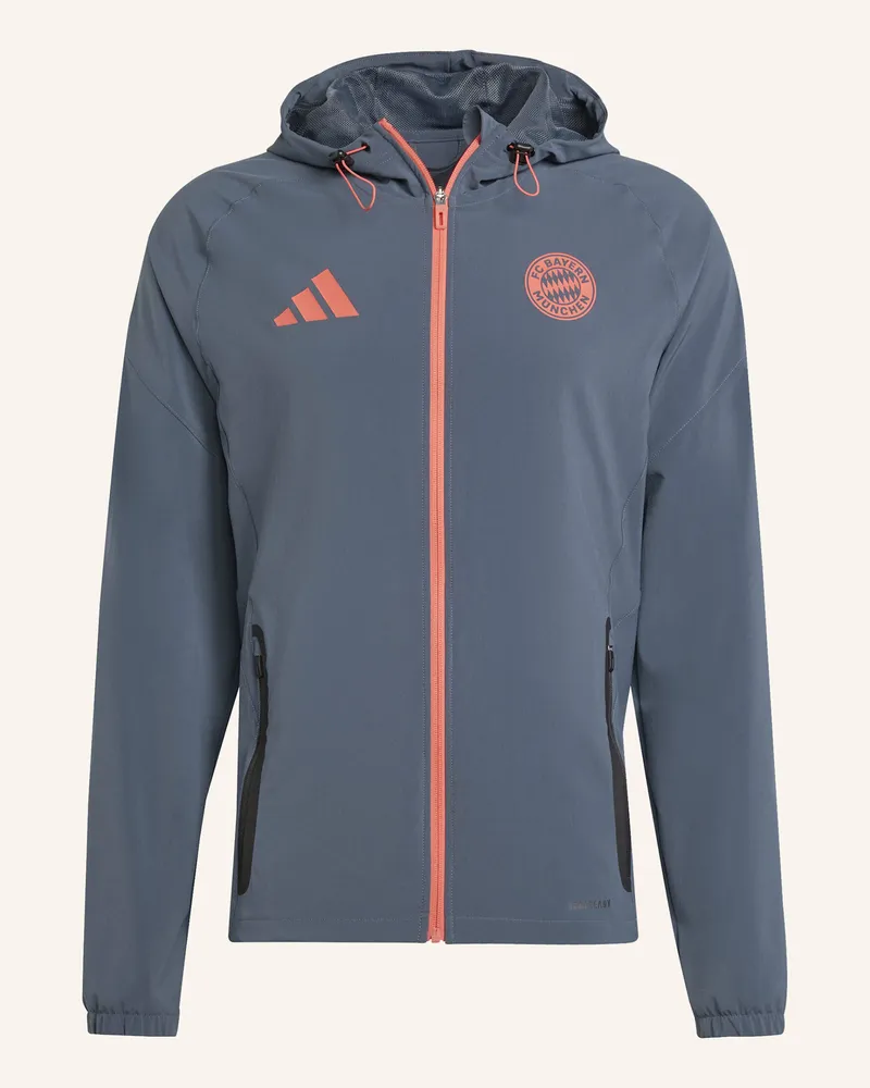 adidas FC BAYERN TIRO 25 COMPETITION VIS TECH TRAVEL JACKE Grau