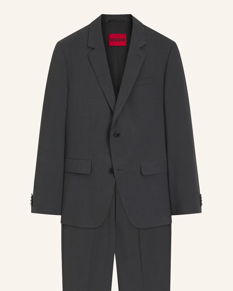 HUGO BOSS Suit Henry-getlin253x-Mh Slim Fit grau Dunkelgrau