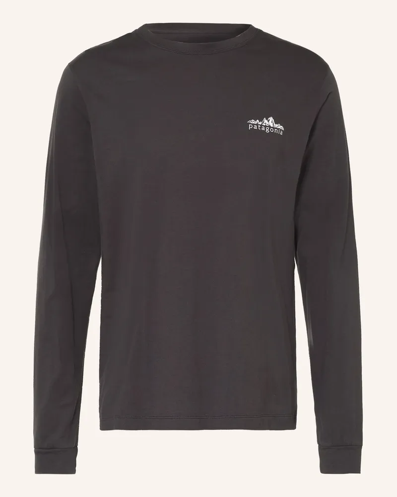 Patagonia Longsleeve Fitz Roy Foothills grau Dunkelgrau