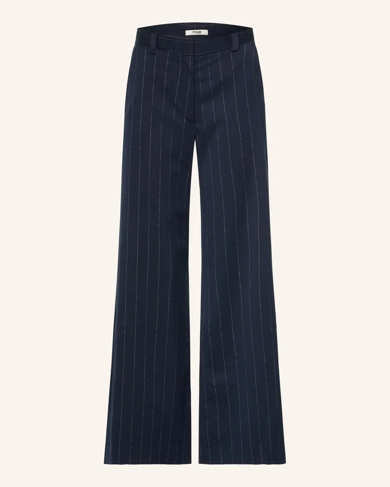 Maje Marlenehose Mit Glitzergarn blau Dunkelblau