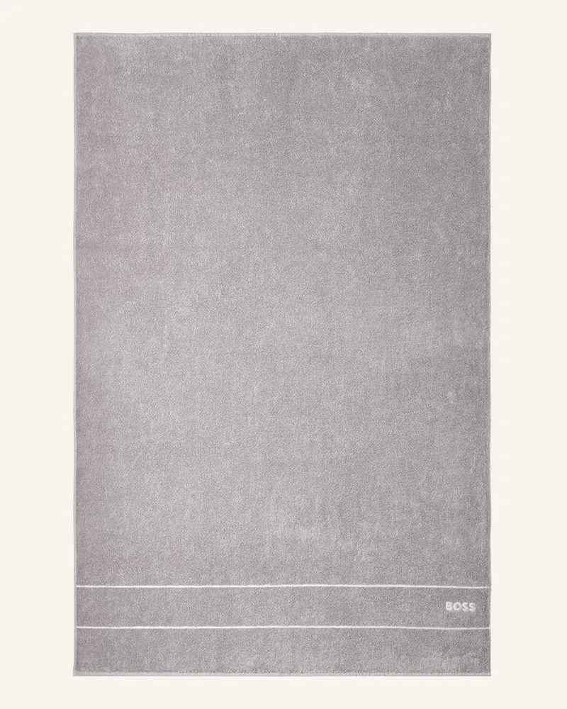 HUGO BOSS Badetuch Plain grau Grau