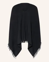 Repeat Cashmere-Poncho Schwarz