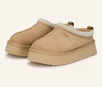 Plateau-Pantoletten Tazz beige
