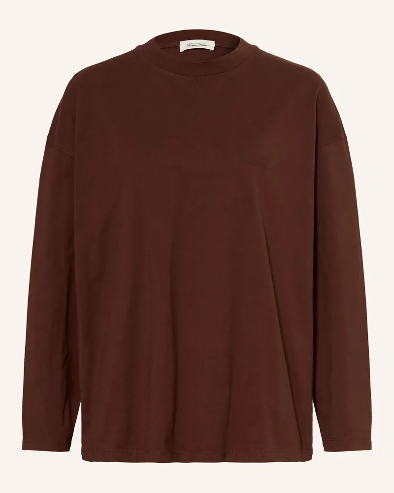 American Vintage Longsleeve Gixy rot Braun