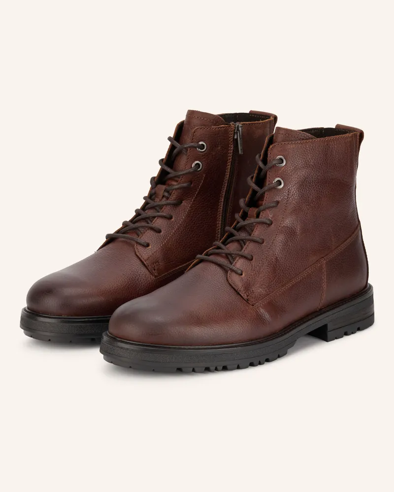 Marc O'Polo Schnürboots Rony 3 braun Cognac
