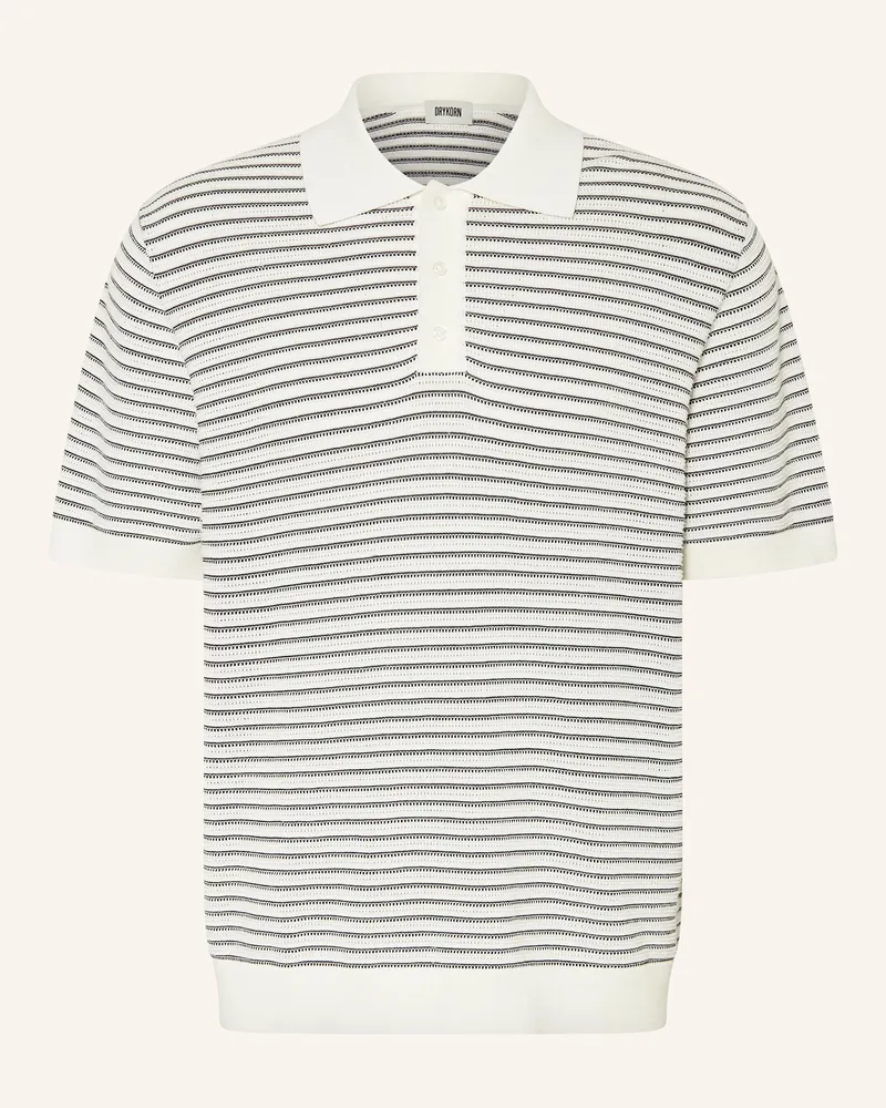 Drykorn Strick-Poloshirt Tamian Relaxed Fit weiss Ecru